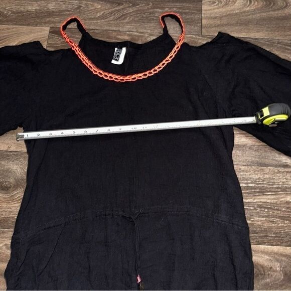 Becca Black Cold Shoulder Covet Up Dress Womens Size Medium - Picture 2 of 5